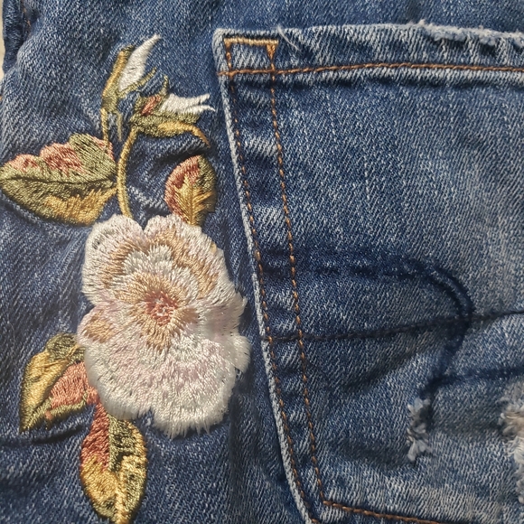 NWT AEO Sz 4 Vintage Hi-Rise Festival Shorts - Picture 11 of 15